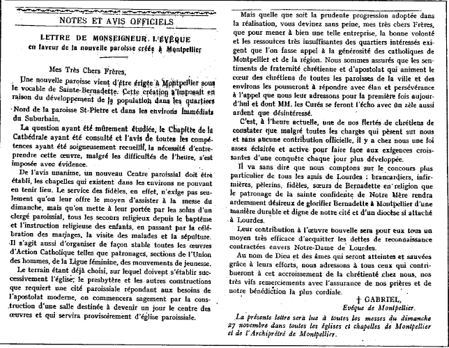 Fondation sainte bernadette suite