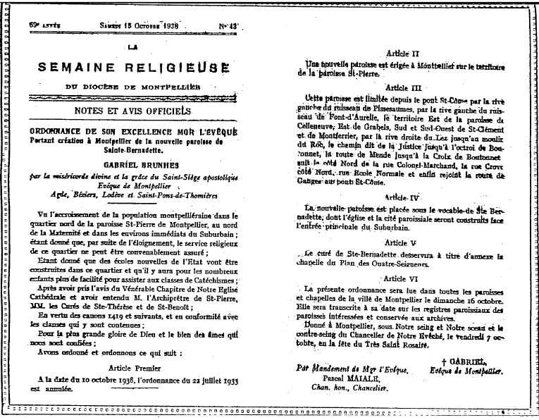 Fondation sainte bernadette