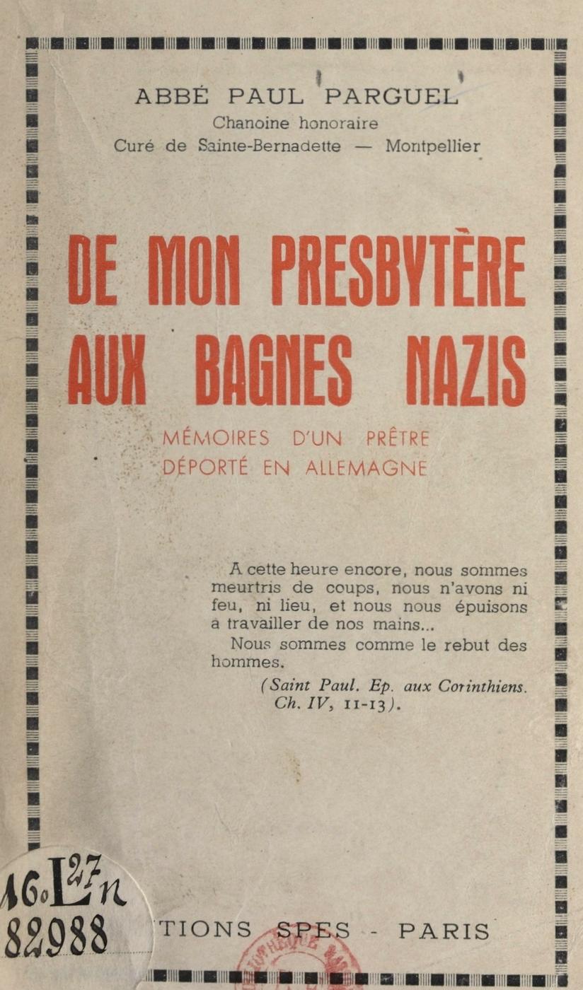 Première édition du livre de l_Abbé Paul Parguel
